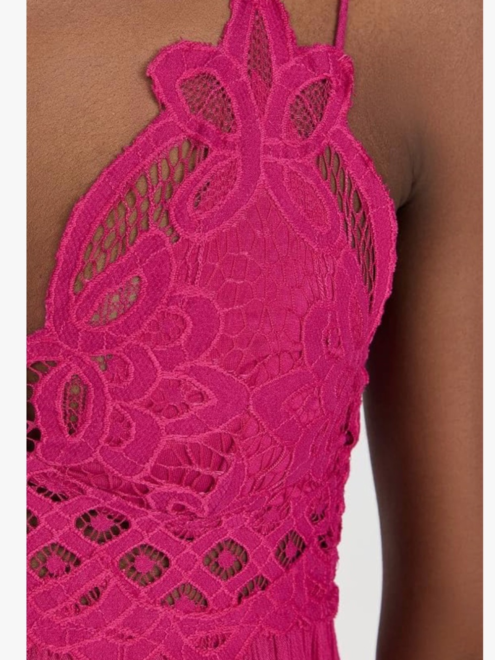 Free People FP One Adella Pink Slip Dress Womens Size Medium - Picture 5 of 8